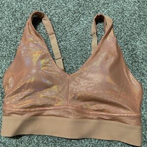 NWOT Fabletcis Shimmering Peach Bralette